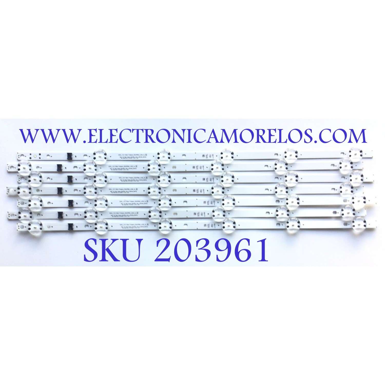 KIT DE LED'S PARA TV LG (7 PIEZAS) / NUM DE PARTE EAV65010301 / SSC_Y21 SLIM TRIDENT_55UP80_LGD_A_S / SSC_Y21 SLIM TRIDENT_55UP80_LGD_A_REV00_200722 / E466169 / PANEL NC550TQG-AAKH1 / MODELOS / 55UP8000PUA.BUSYLKR / 55UP7670PUC / 55UP7670PUC.BUSYLJM